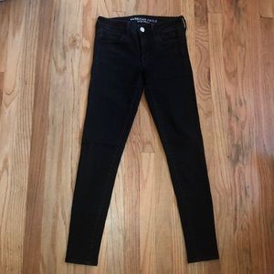 Black american eagle jeggings